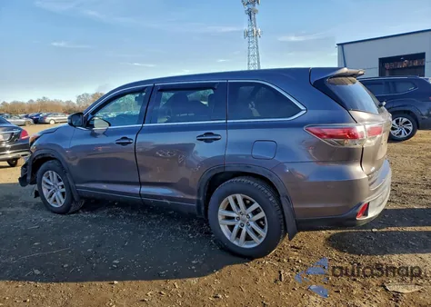 2015 Toyota Highlander Le из США, поврежденный, VIN 5TDBKRFH7FS190325